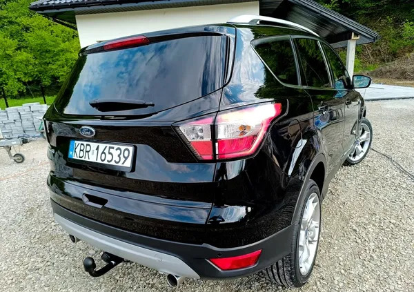 samochody osobowe Ford Kuga cena 72600 przebieg: 154927, rok produkcji 2018 z Jedlicze